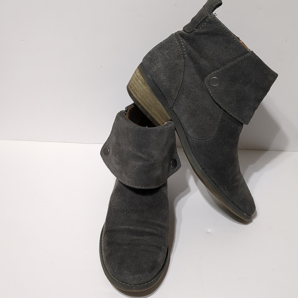 Nine West Vintage America suede gray bootie 6.5 - Picture 4 of 9